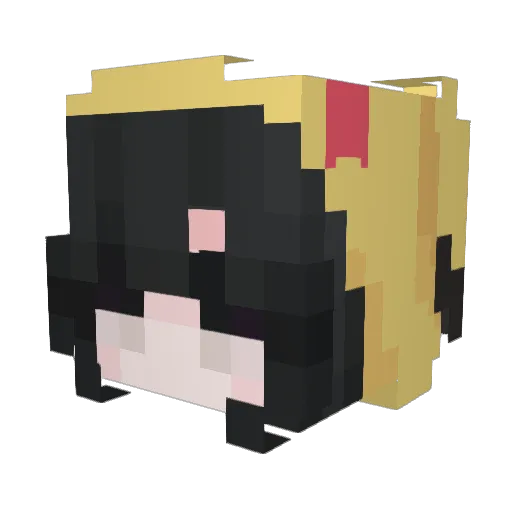Deshiii Minecraft avatar head, 3D render