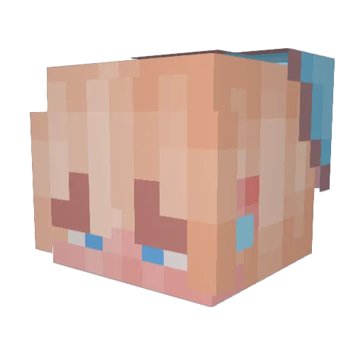 DesiBoyz Minecraft avatar head, 3D render