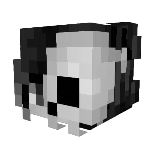 Desi_PNG Minecraft avatar head, 3D render