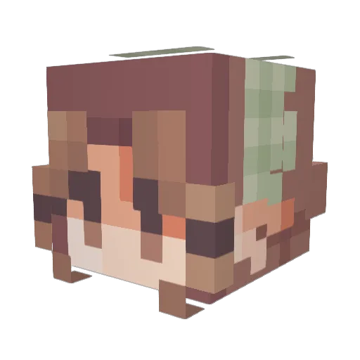 Desialy Minecraft avatar head, 3D render
