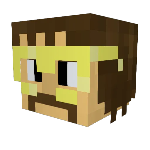 DesideriumDream Minecraft avatar head, 3D render