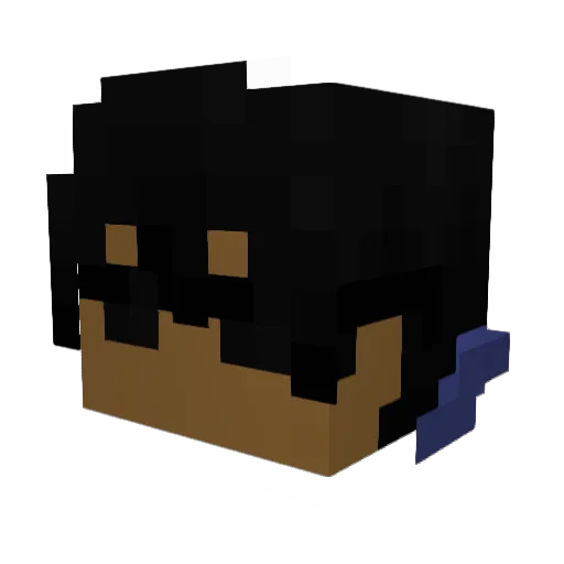 Desielnaut Minecraft avatar head, 3D render