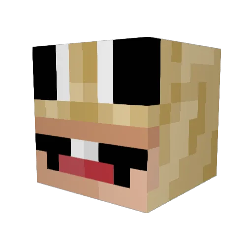 DesigneDdev Minecraft avatar head, 3D render