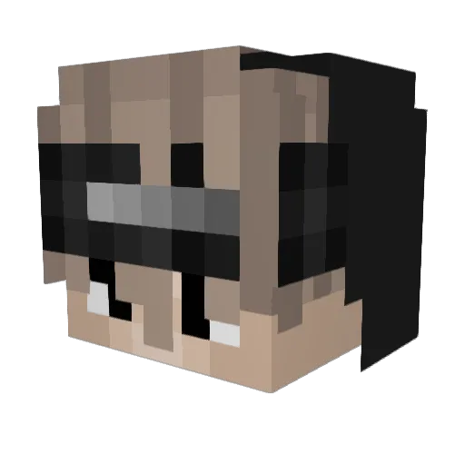 DesignerGames Minecraft avatar head, 3D render