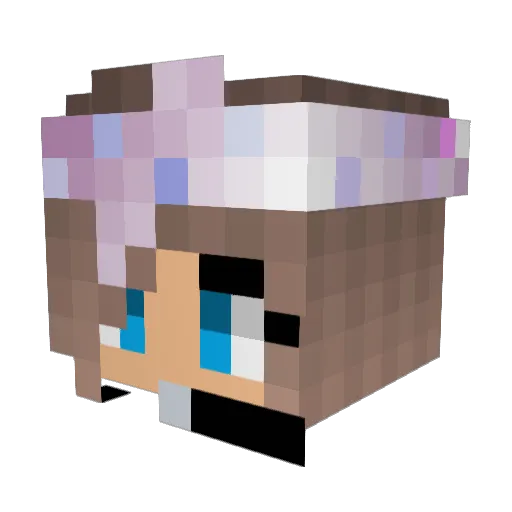 DesignerHD Minecraft avatar head, 3D render
