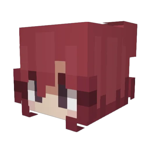 Desigoile Minecraft avatar head, 3D render