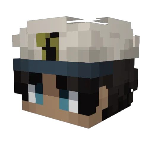 Desinmyu Minecraft avatar head, 3D render