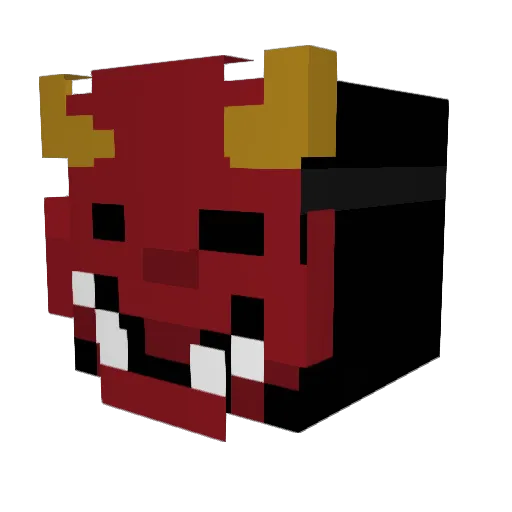 Desinstala Minecraft avatar head, 3D render