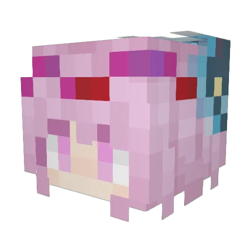 DesireDriver Minecraft avatar head, 3D render