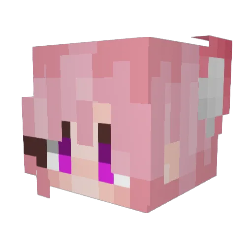 Desire_k Minecraft avatar head, 3D render