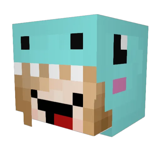 DesiredChicken Minecraft avatar head, 3D render