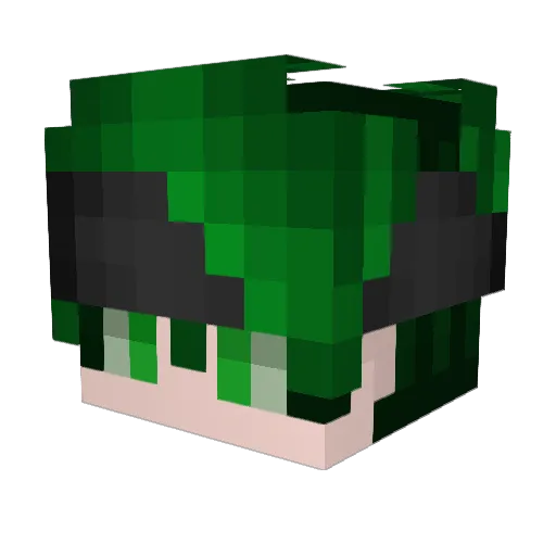DesiredStrength Minecraft avatar head, 3D render