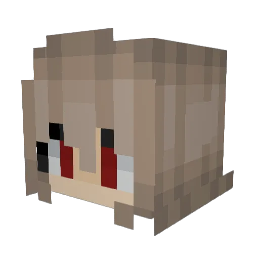 Desiree1031 Minecraft avatar head, 3D render