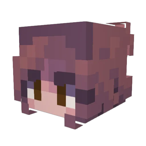 Desiree10 Minecraft avatar head, 3D render