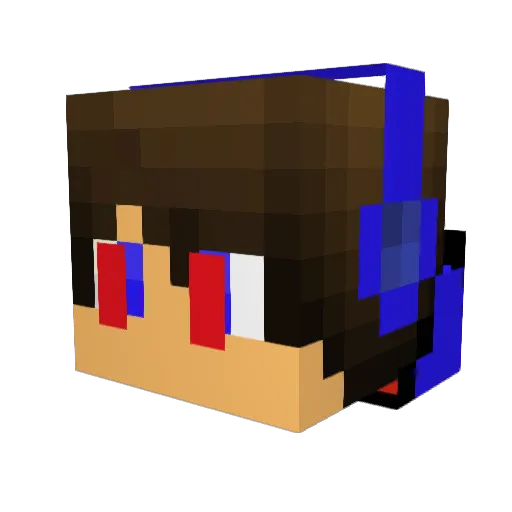 DesirousWes Minecraft avatar head, 3D render