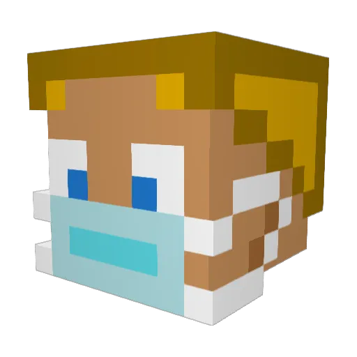 Desirousyeti345 Minecraft avatar head, 3D render