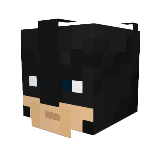 DesiusX Minecraft avatar head, 3D render