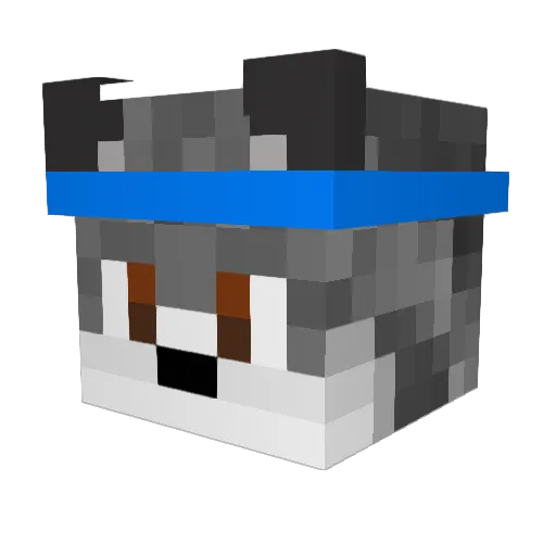 DeskManiac Minecraft avatar head, 3D render