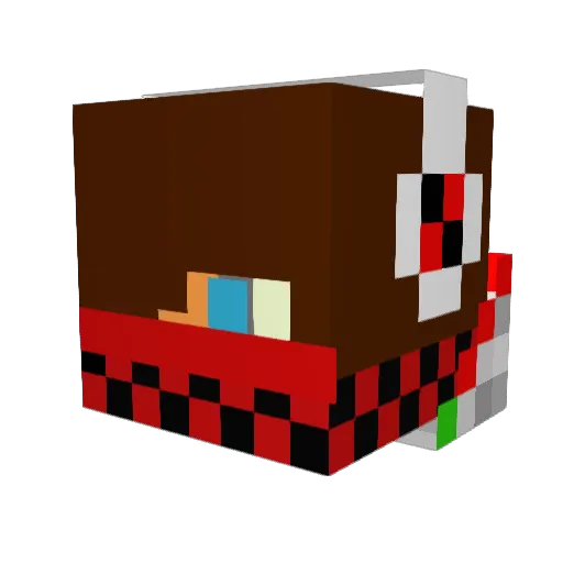 Deskog Minecraft avatar head, 3D render