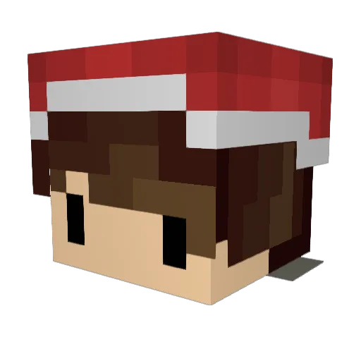 Desku Minecraft avatar head, 3D render