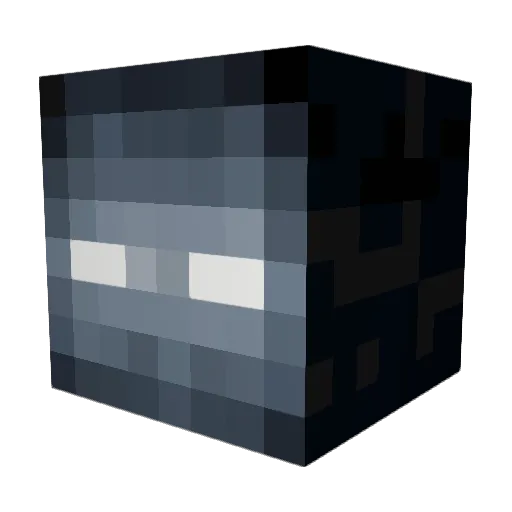 Desmatic Minecraft avatar head, 3D render