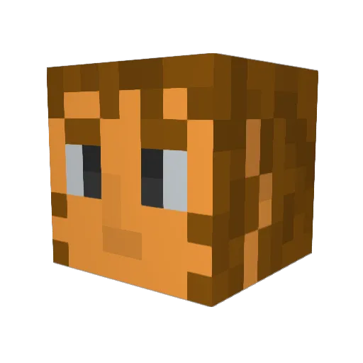 DesmonDLeo Minecraft avatar head, 3D render