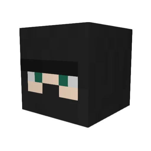 DesmorAodh Minecraft avatar head, 3D render