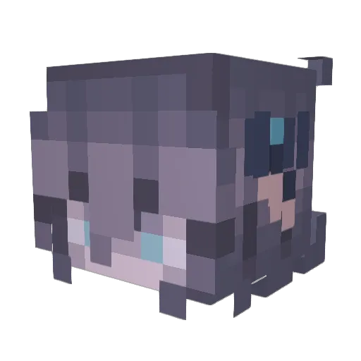 Deso1atSkadi Minecraft avatar head, 3D render