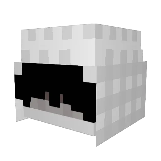 Desoir Minecraft avatar head, 3D render