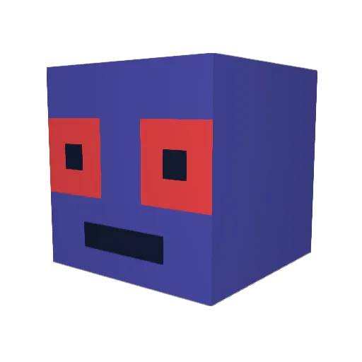 DesolateClock89 Minecraft avatar head, 3D render