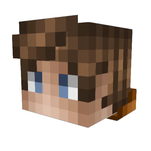 Desolatorz Minecraft avatar head, 3D render
