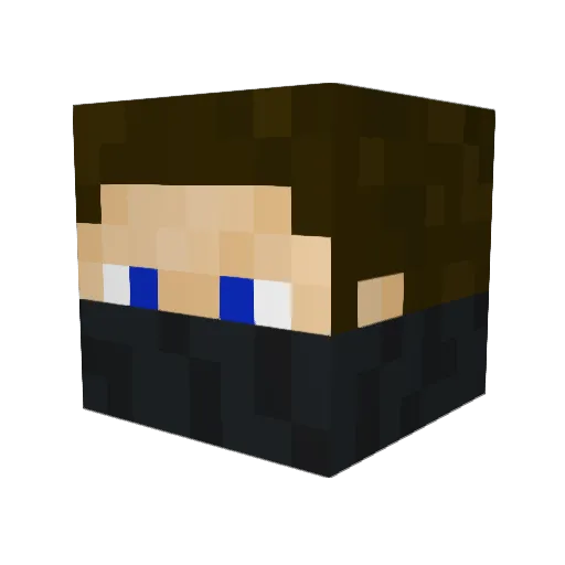 Desoward Minecraft avatar head, 3D render