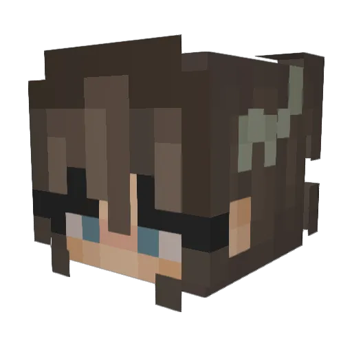 Despacitoplayer6 Minecraft avatar head, 3D render