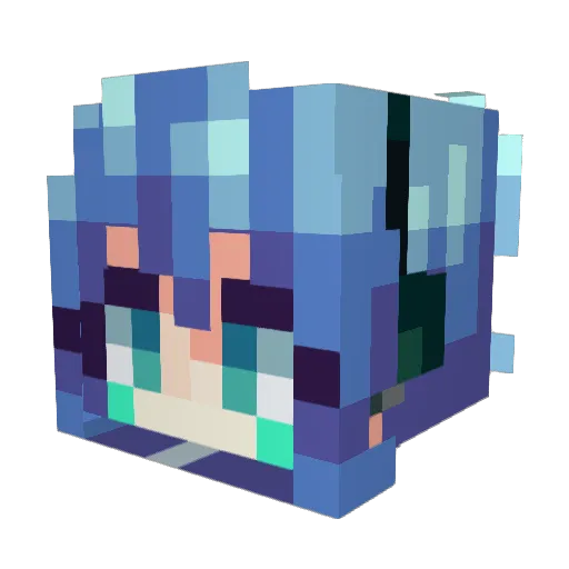 Despai Minecraft avatar head, 3D render