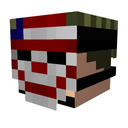 Despaiirs Minecraft avatar head, 3D render