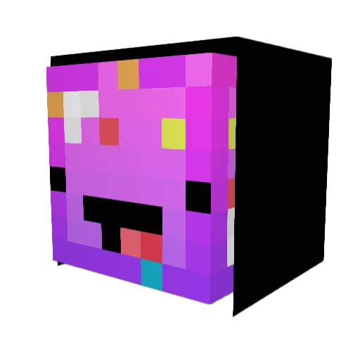 Despair08 Minecraft avatar head, 3D render