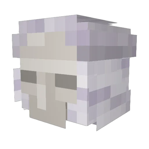 Despawned39 Minecraft avatar head, 3D render