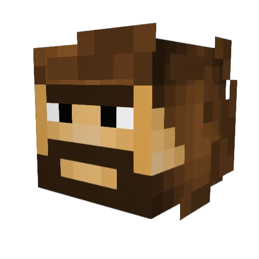 Despero Minecraft avatar head, 3D render