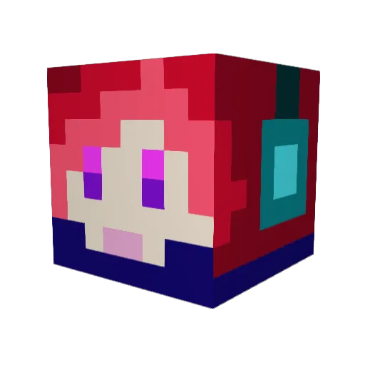 Desphina_Hibi Minecraft avatar head, 3D render