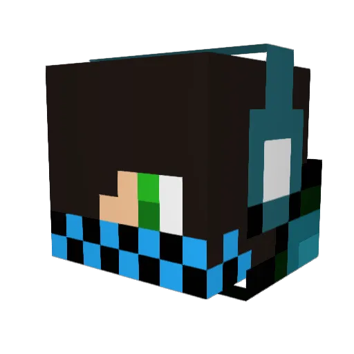 Despix Minecraft avatar head, 3D render