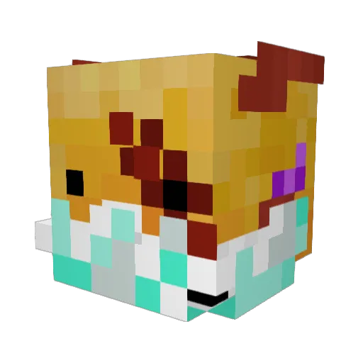 Despogia Minecraft avatar head, 3D render