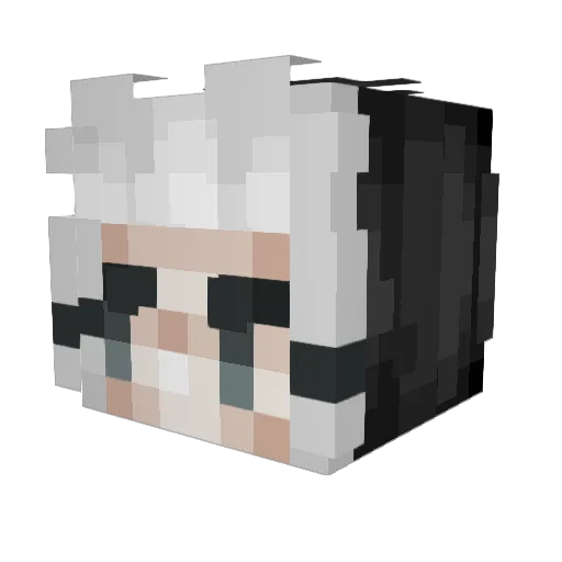 Desporado Minecraft avatar head, 3D render