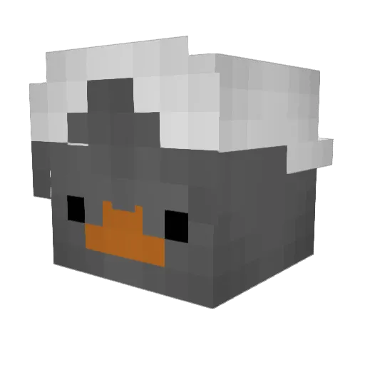 Despotar_ Minecraft avatar head, 3D render