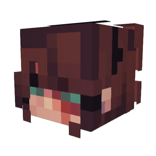 Desslon Minecraft avatar head, 3D render