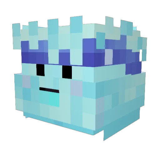 Dessming Minecraft avatar head, 3D render