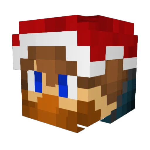 Dessoo Minecraft avatar head, 3D render