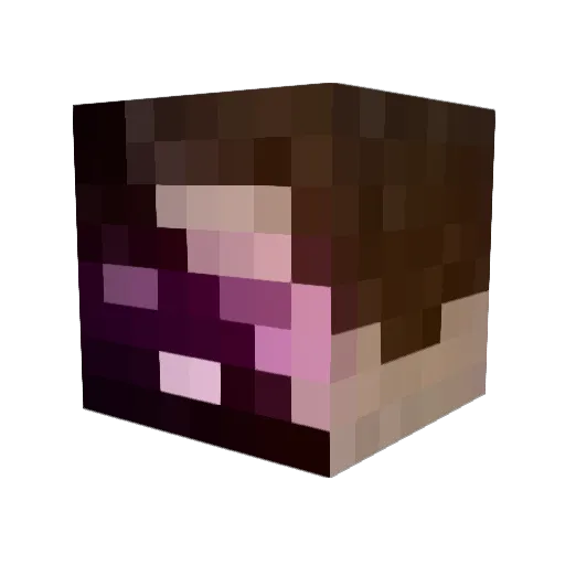 Dessrou Minecraft avatar head, 3D render