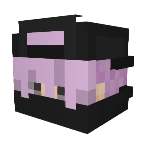 Destalt Minecraft avatar head, 3D render