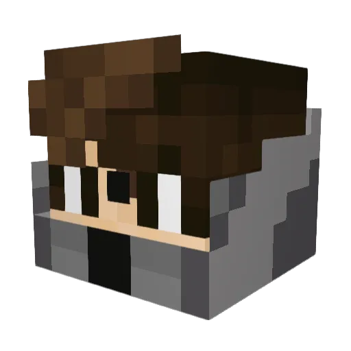 Destellus_ Minecraft avatar head, 3D render