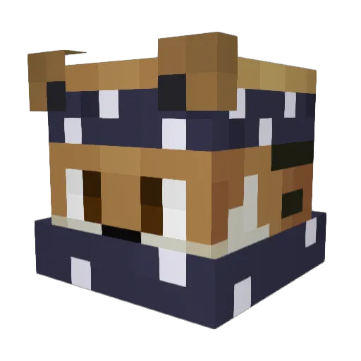 Desternator Minecraft avatar head, 3D render